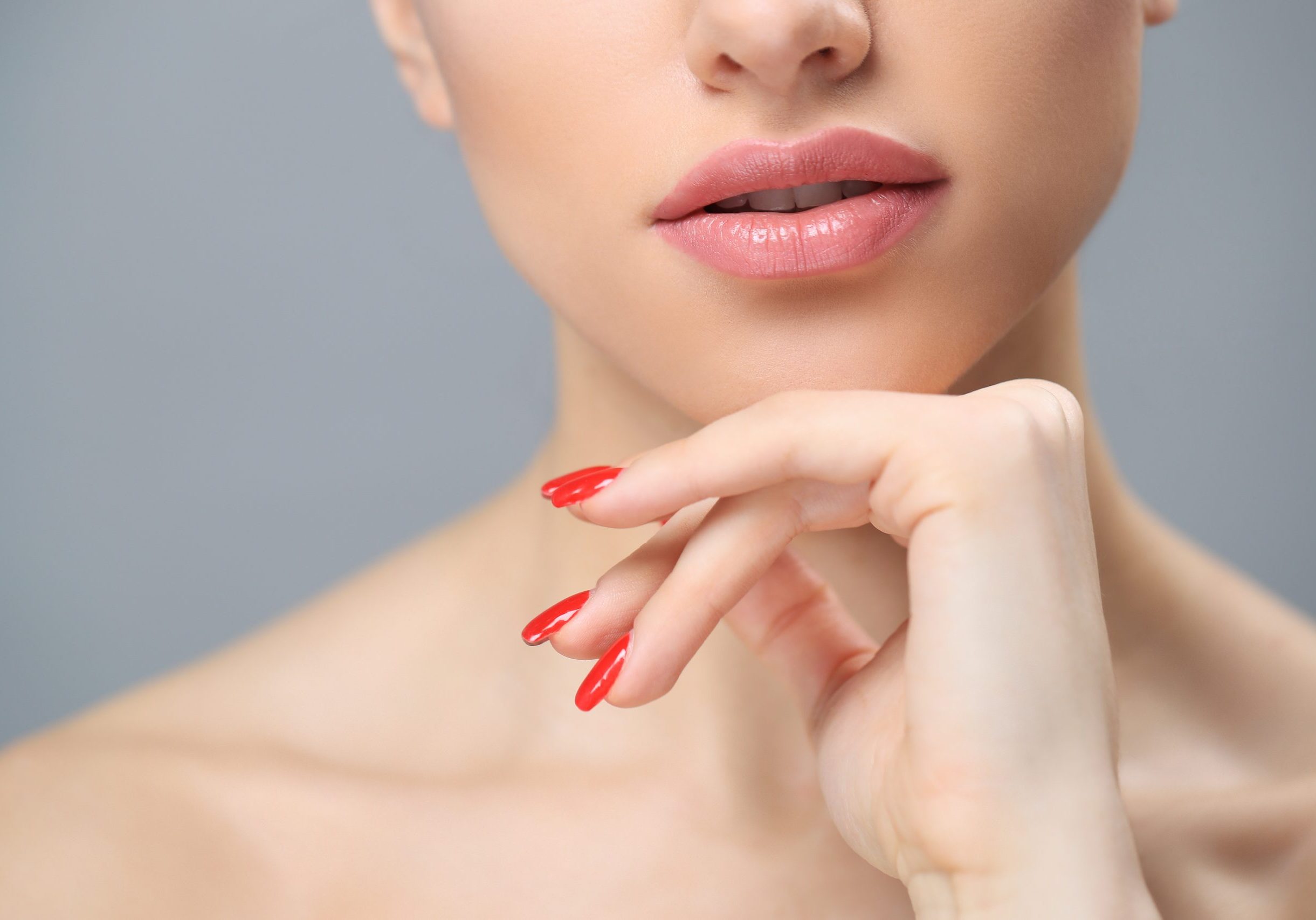 Portrait. Beautiful woman in close-up